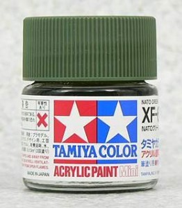 TAMIYA 壓克力系水性漆 10ml NATO 綠色 